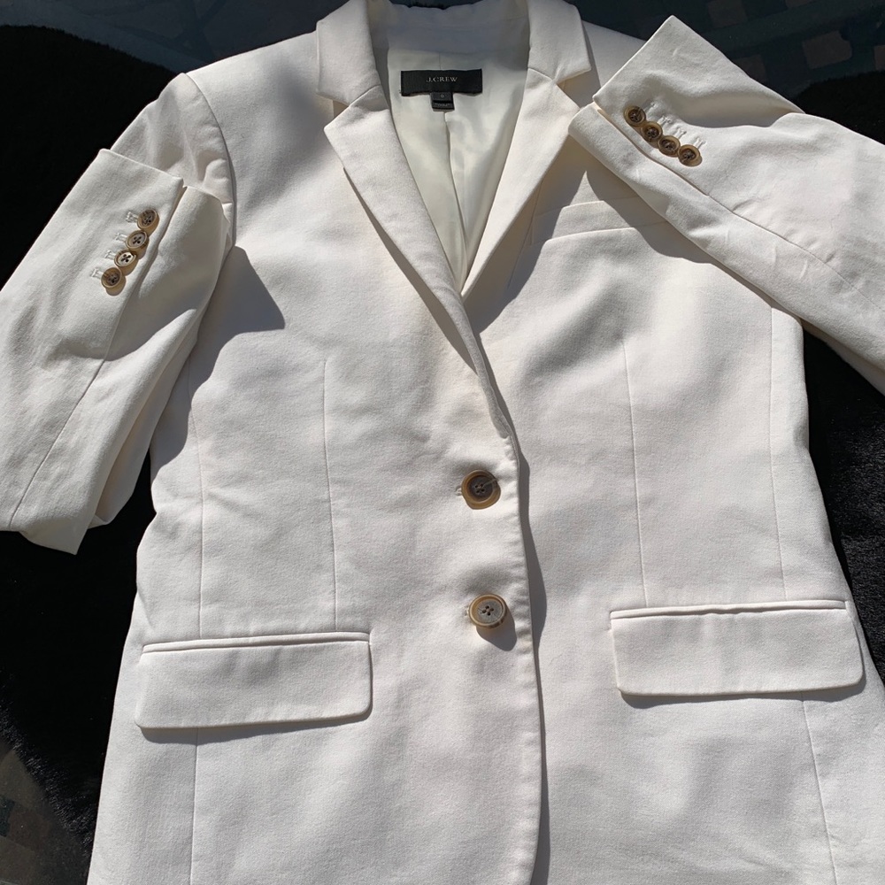 - Jcrew white blazer